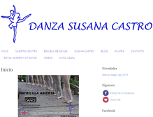 Tablet Screenshot of danzasusanacastro.com